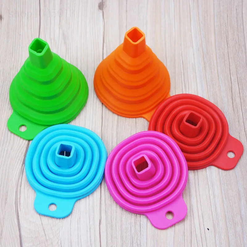 Лидер продаж мини складная телескопическая Воронка с длинной шеей креативные