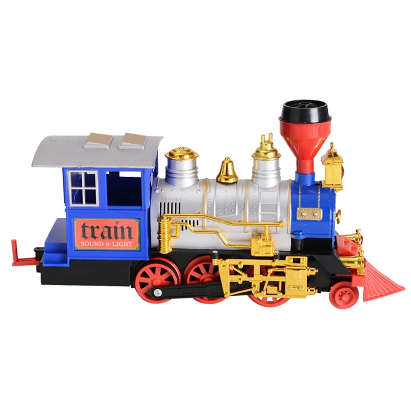 Christmas Electric Rail Car Steam Train Santa Claus Track Simulation Smoke Light Music Children's Birthday/Christmas Gifts Toy |