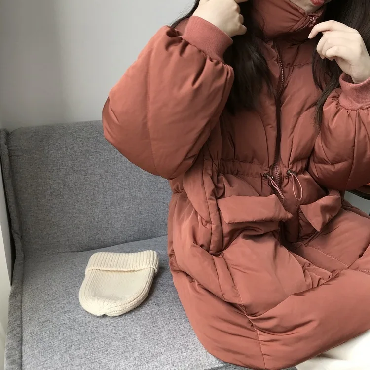 HXJJP зимняя Осенняя парка Повседневная Корейская куртка пальто женская утепленная хлопковая стеганая одежда новая хлопковая одежда