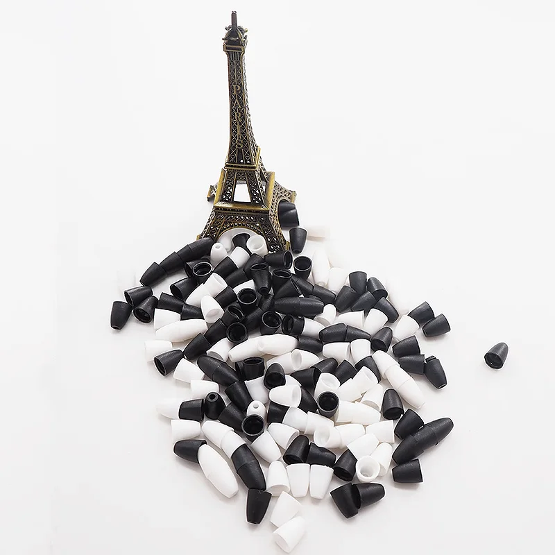 Chenkai 100 Пар Застежек на ожерелье с разъемом из пластика для изготовления детских ожерелий, украшений и застежки-крючка для браслетов лобстеров 2 цвета.