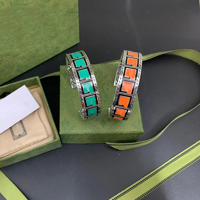 

Женский и мужской браслет из серебра 925 пробы, с эмалью