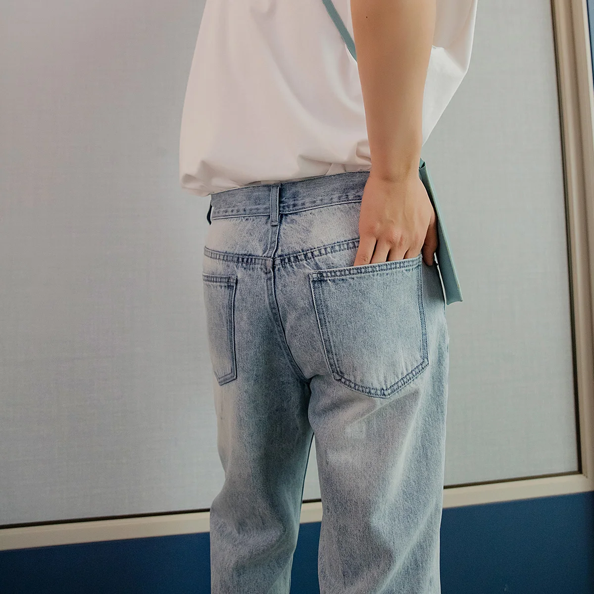 IEFB/мужская одежда Свободные повседневные брюки до щиколотки для мужчин 2020