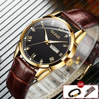 top brand luxury mens watches leather strap quartz fashion business male date sports designer waterproof clock men wrist watch