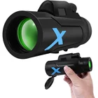 Профессиональный Монокуляр 12x50, мощный бинокль, телескоп, портативный HD BAK4-Prism Zoom, низкое ночное видение для смартфона, охоты