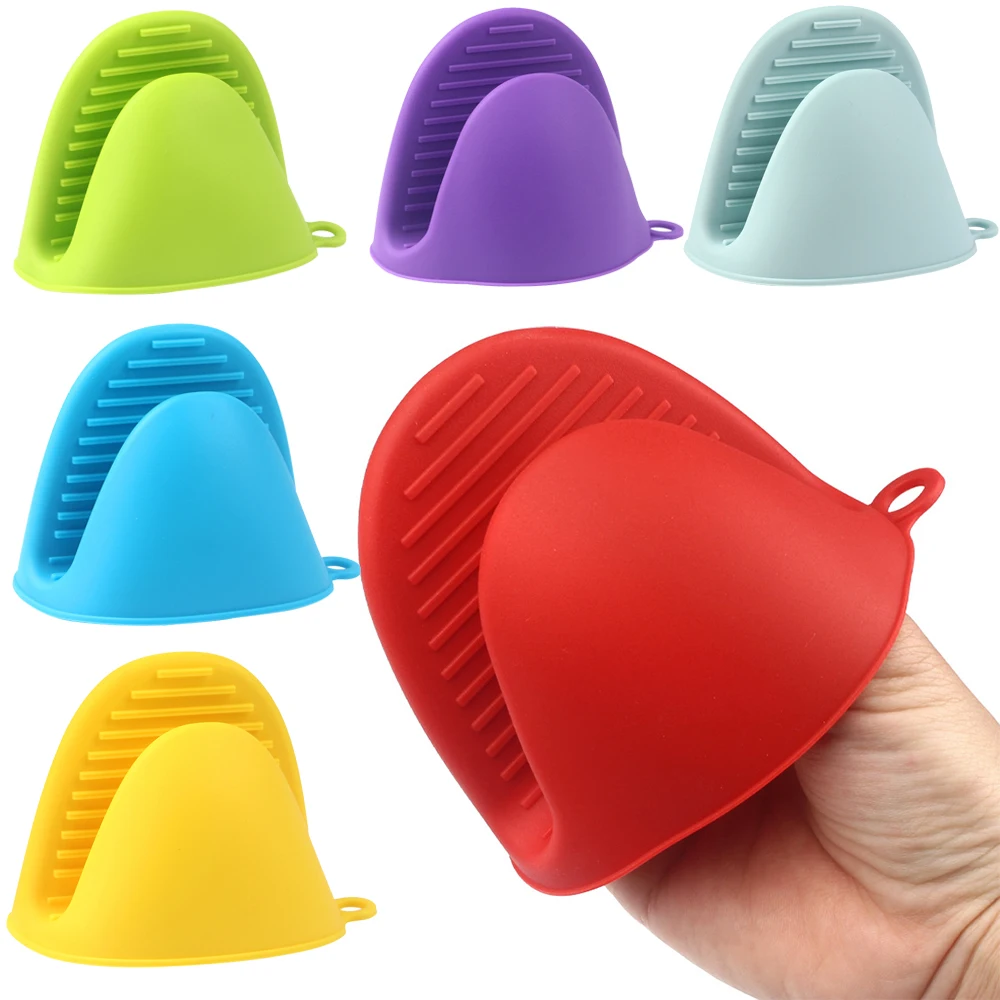 

Silicone Heat Resistant Pinch Mitts Oven Mitts Microwave Oven Hand Clip Baking Gloves Cooking Pinch Grips Kitchen Tool Skid Glov