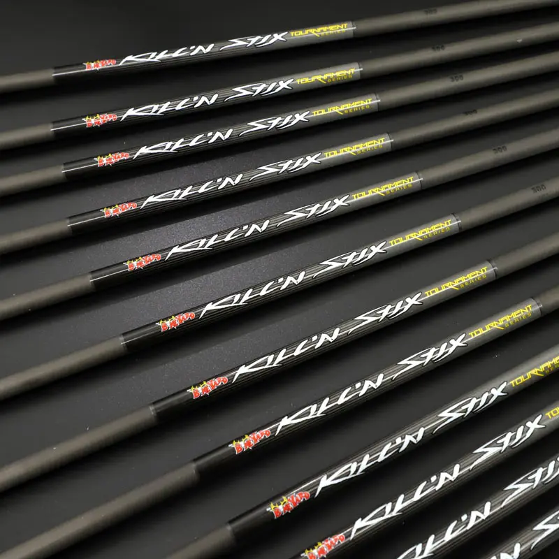 

Premium Carbon Arrow ID 9.8 mm Spine 200/250/300 Upgraded Pure Carbon Arrow 32 inch Length Archery Indoor Outdoor Shooting