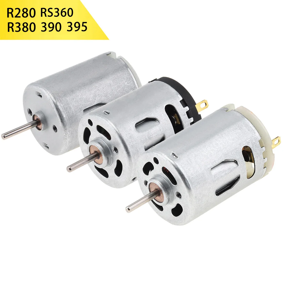 R280 RS360 R380 390 395 DC Motor 6V-24V 12V 12000-24000RPM Metal High Speed Micro for DIY Toys Hair Drier Mini Fan | Обустройство
