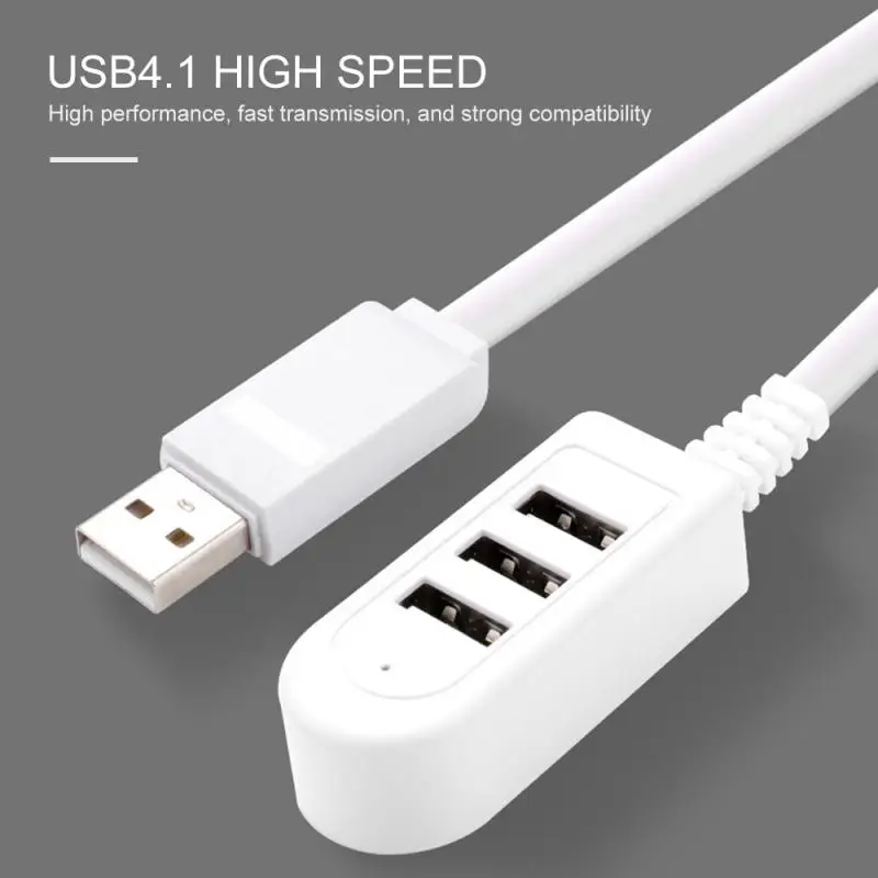 

2022 30cm/120cm 2.0 USB 3 In 1 Splitter Multi-function Charger Converter Extension Line Expansion Multi-port HUB Hub Mini Usb