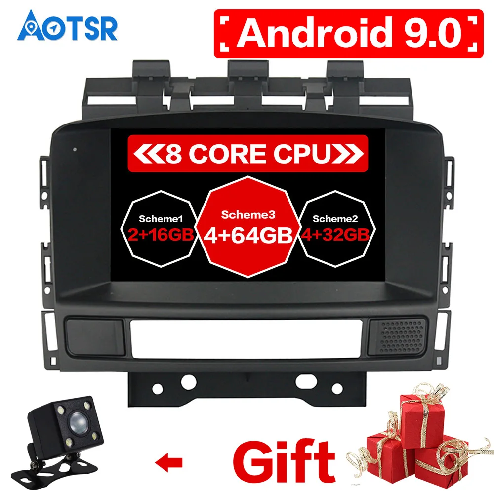 Автомобильный DVD плеер AOTSR DSP Android 9 gps навигация радио стерео для OPEL Vauxhall Holden Astra J 2010