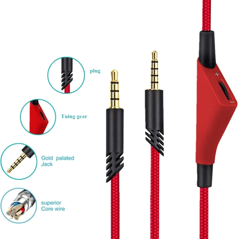 

2021 New for astro A10 A40 A30 Earphone Cable Line Cord Volume Control Function Headset Accessories