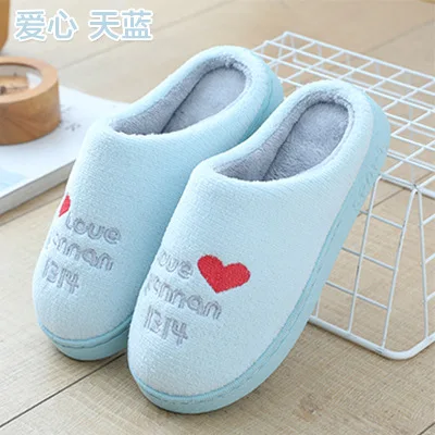

FONGIMIC New Cotton Winter Slippers with Thick Bottom Pack Winter Home Couples Indoor Slip-proof Warm Slippers Women Shoes