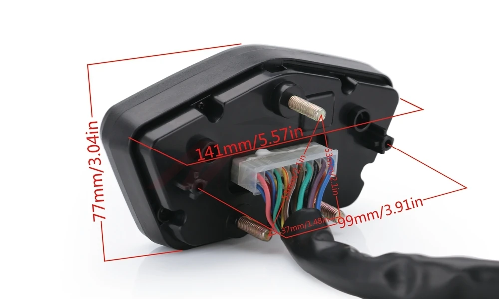 Универсальный мотоциклетный ЖК-цифровой манометр, панель спидометра, тахометр, одометр для мотоцикла, скутера, мотокросса, квадроцикла, эндуро и т. д