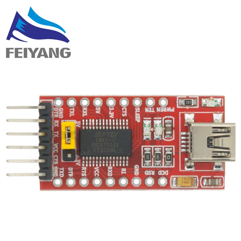 10 шт. FT232RL FT232 USB к TTL 5 в 3 В кабель для скачивания модуль последовательного адаптера