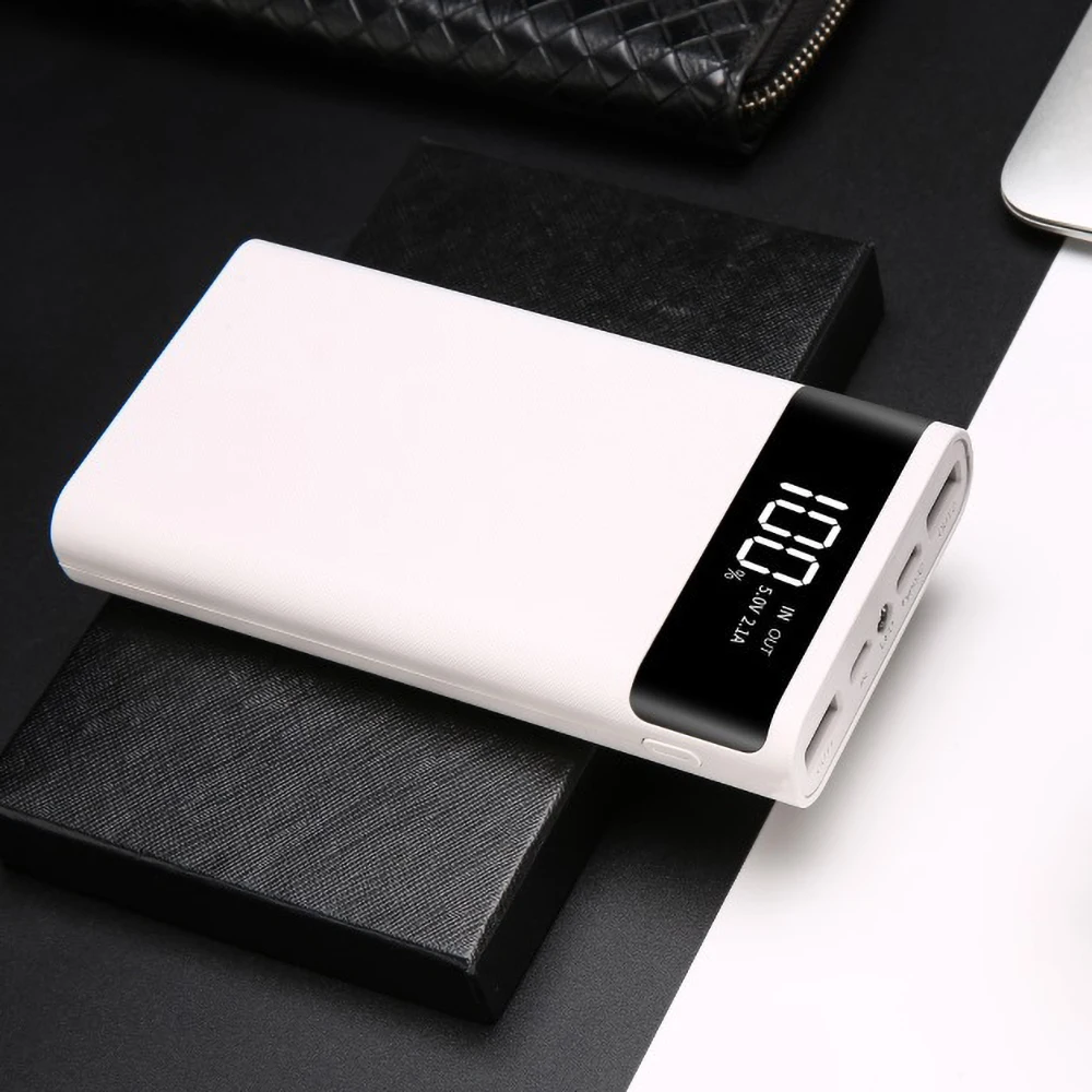 Kebidu 5V Dual USB Fast Charging Portable 6x18650 Power Bank Battery Box Shell Case DIY Type-C Micro Phone Charger |