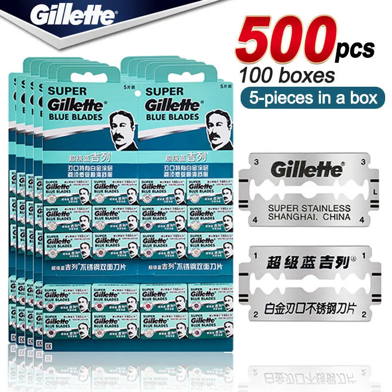 Бритвенные лезвия кассеты для оригинальных бритвенных головки Gillette с двойными