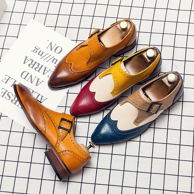

European Men Loafers Wedding Shoes Classic Business Formal Leather Dress Shoes For Men Slip On Flats Casual Shoes Big Size 38-48
