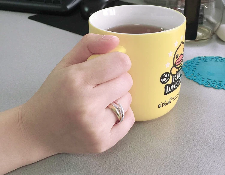 Новый Классический Стиль серебряный цвет кольцо для женщин простой три-кольцо