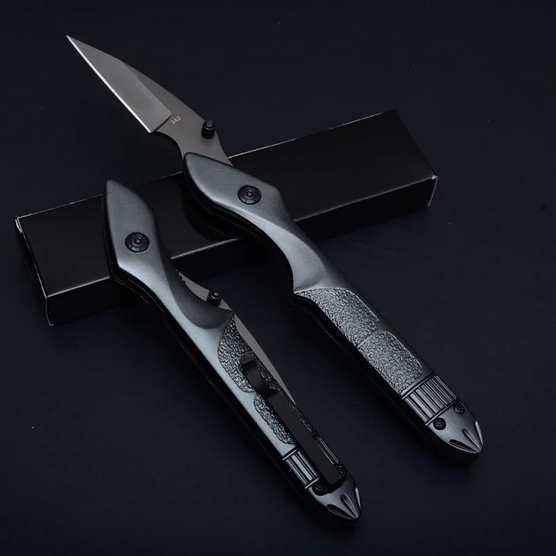 Ножи для выживания в виде ручки карманный складной нож титановый серый 7CR1 8MOV