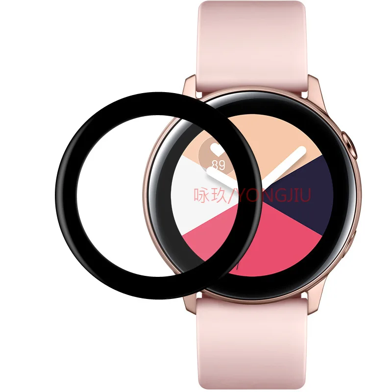 2 шт Для samsung Galaxy Watch Active R500 3D изогнутый камберный полный Чехол мягкая ПЭТ пленка протектор экрана(не закаленное стекло