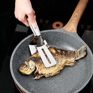 Frying Fish Shovel Kitchen Stainless Steel Frying Shovel Clip Fried Fish Steak