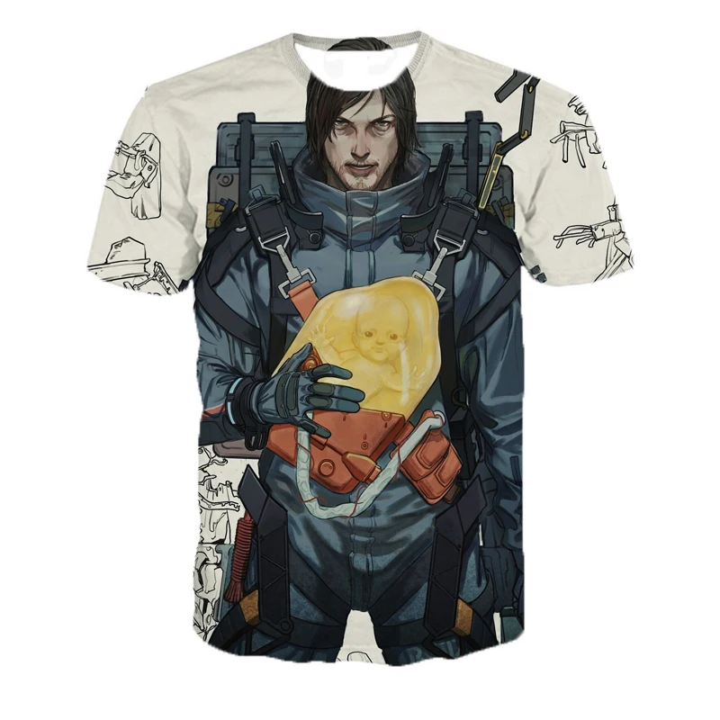 Горячая Распродажа игра Death Stranding футболки для мальчиков и девочек в стиле хип-хоп