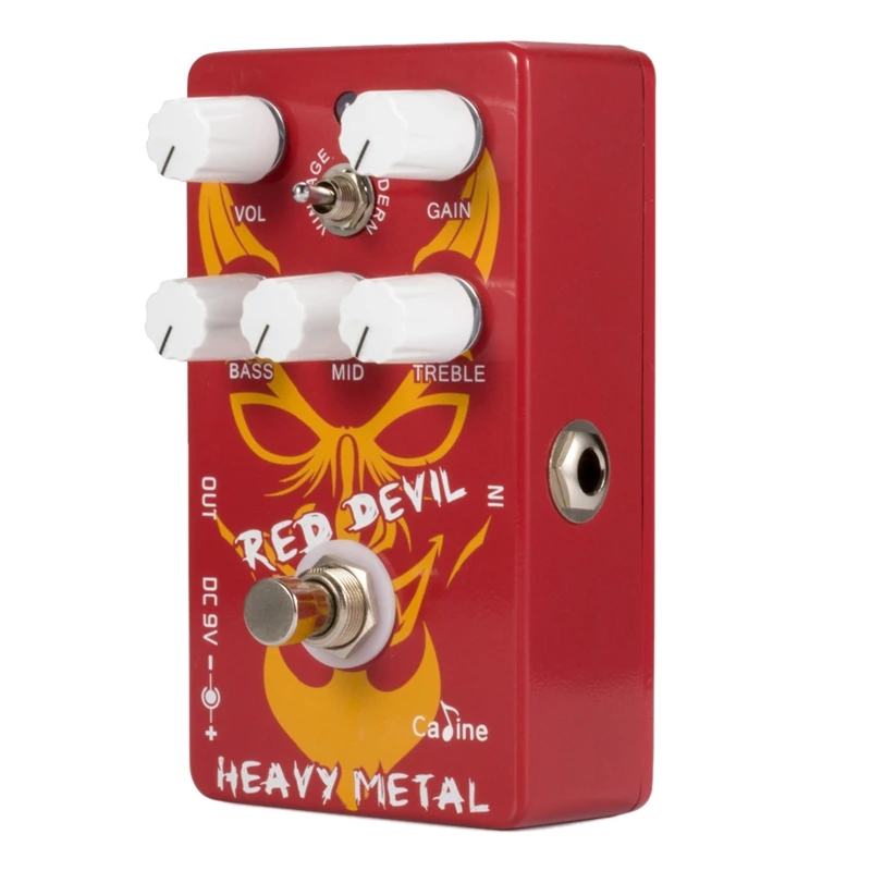 

Caline CP-30 Heavy Metal Guitar Pedal Aluminum Alloy Housing Red Devil Delay Pedal True Bypass Design Guitar Accessories