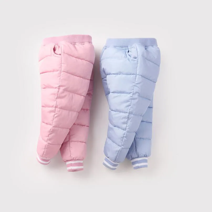 Детские зимние теплые штаны От 1 до 6 лет Одежда для маленьких мальчиков и девочек