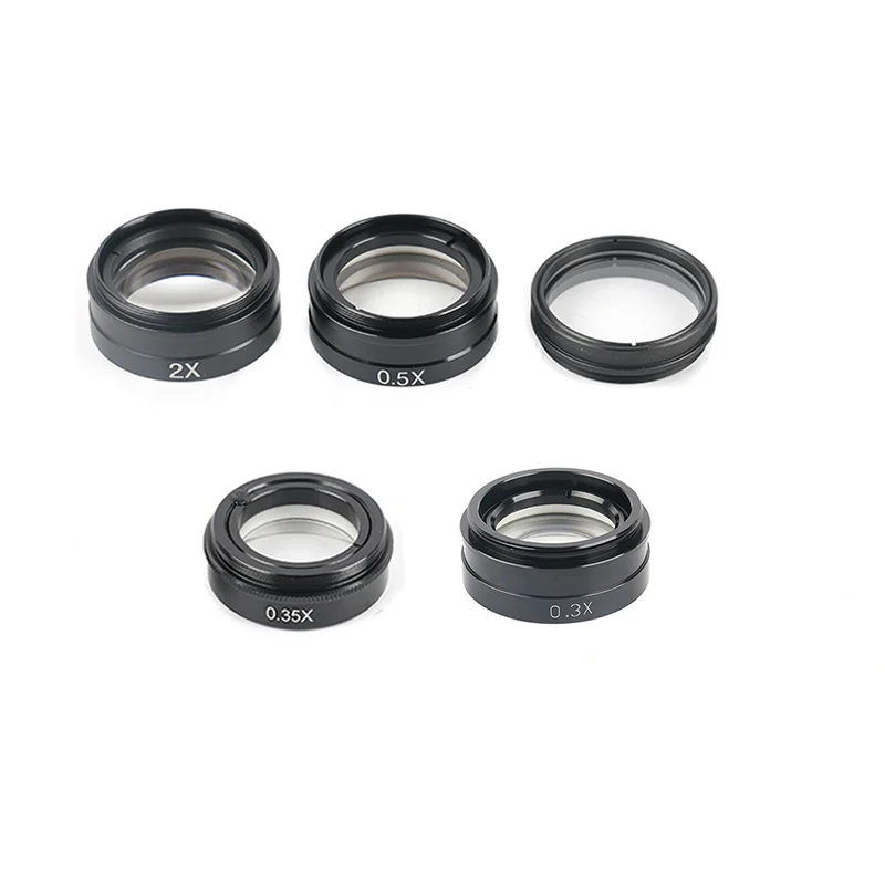 0.3X 0.35X 1X 0.5X 2.0X Вспомогательный объектив Barlow для 120X/180X/300X C-Mount промышленный зум-объектив