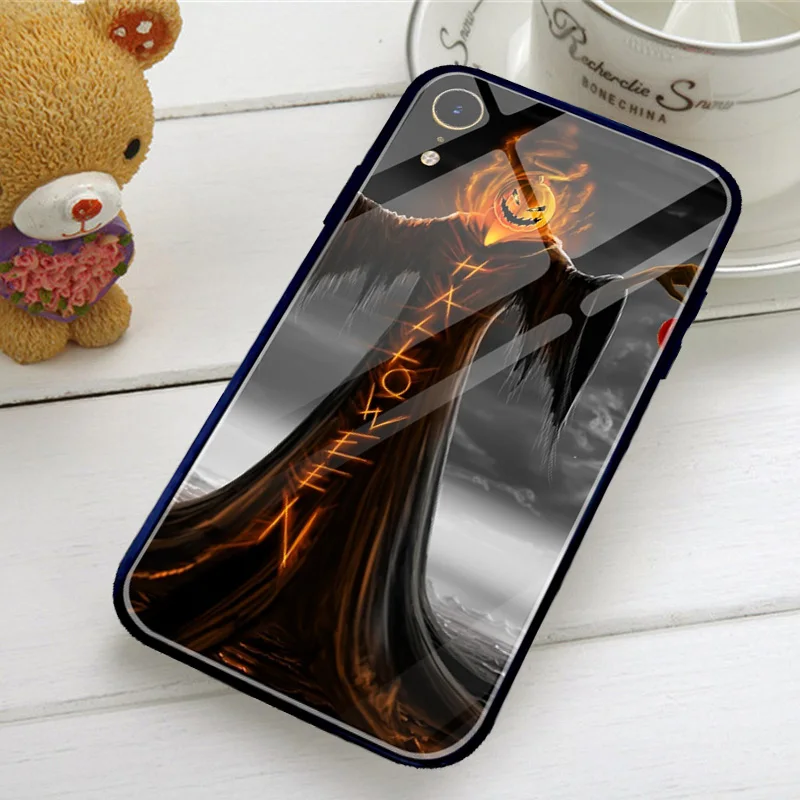Чехол с рисунком страшного Хэллоуина для iphone 5 5S SE 2020 чехол X XR XS 11 Pro Max 6 6S 7 Plus Минни