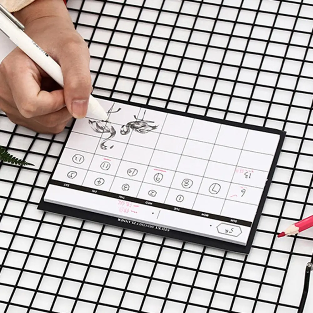 Настольный планировщик книга рваные креативный простой Ежемесячный план