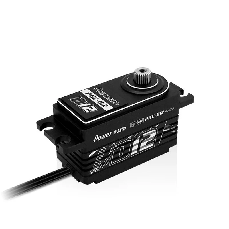 

Power HD D12 HV Coreless Servo 12.5kg 6.0-7.4v 0.059sec 1/10 Rc Car Servo For 1/10 Electric Room / drift Car Rc Racing Car