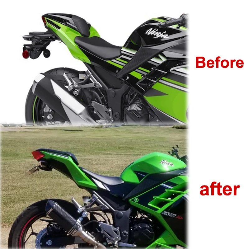 Подходящий для Kawasaki Z250 Z300 Ninja250 Ninja300 EX300 EX250 2013 2020 задний аккуратный крыло