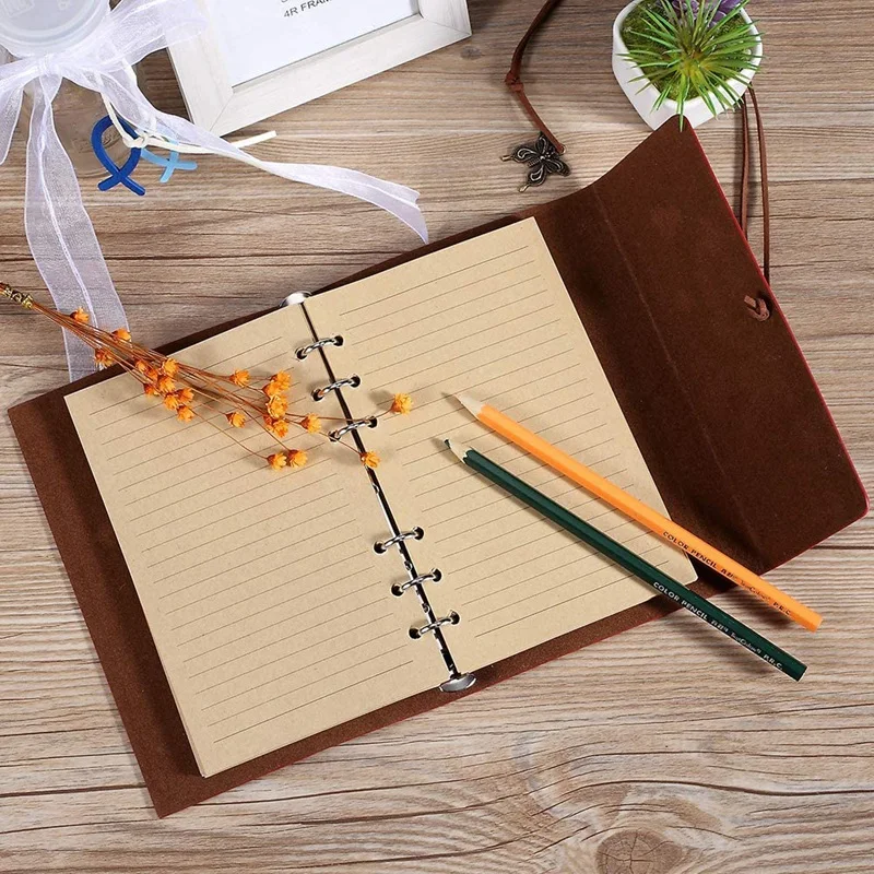 

Journal Ruled Refillable Notebook Writing with Spiral Diary Sketchbook