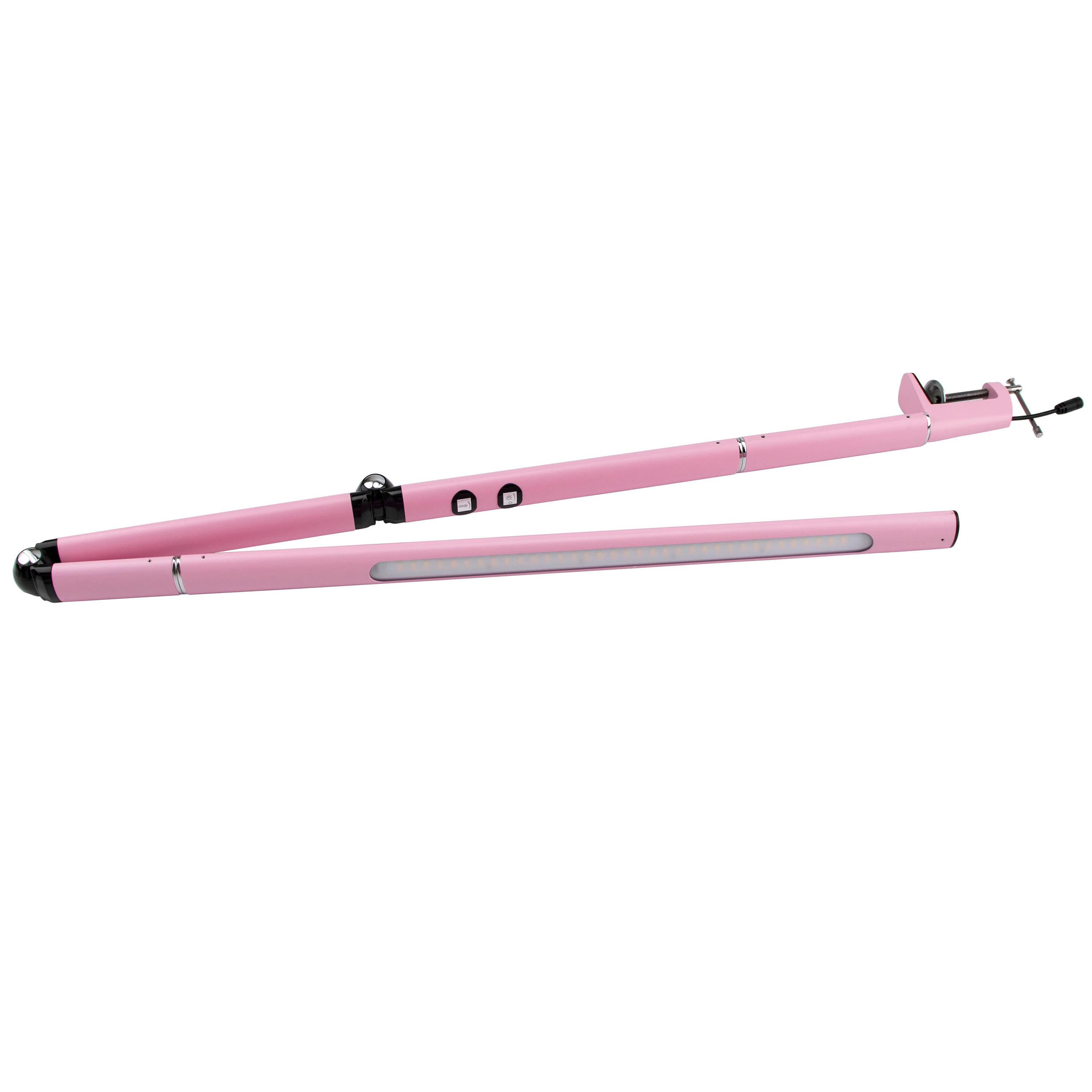 구매 16w 스마트 현대 LED 네일 데스크 램프 독서 빛 접는 테이블 램프 거실 접이식 회전식 터치 스위치 클립 탑재