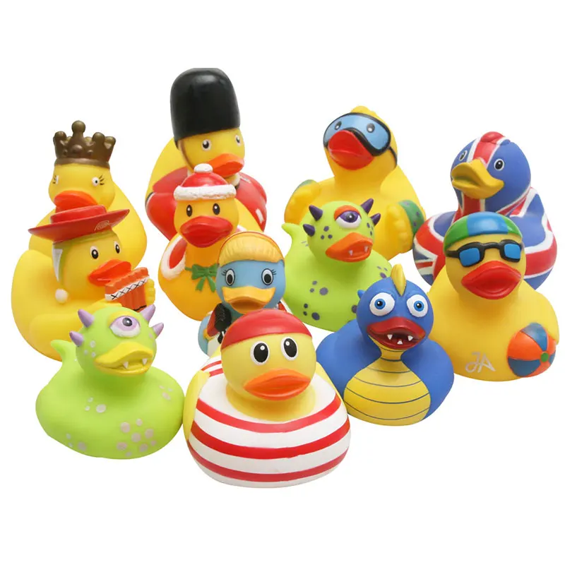Клоун динозавр тема резиновая утка детский душ вода BB игрушки для купания для малышей Дети подарок на день рождения классическая игрушка для мальчиков и девочек