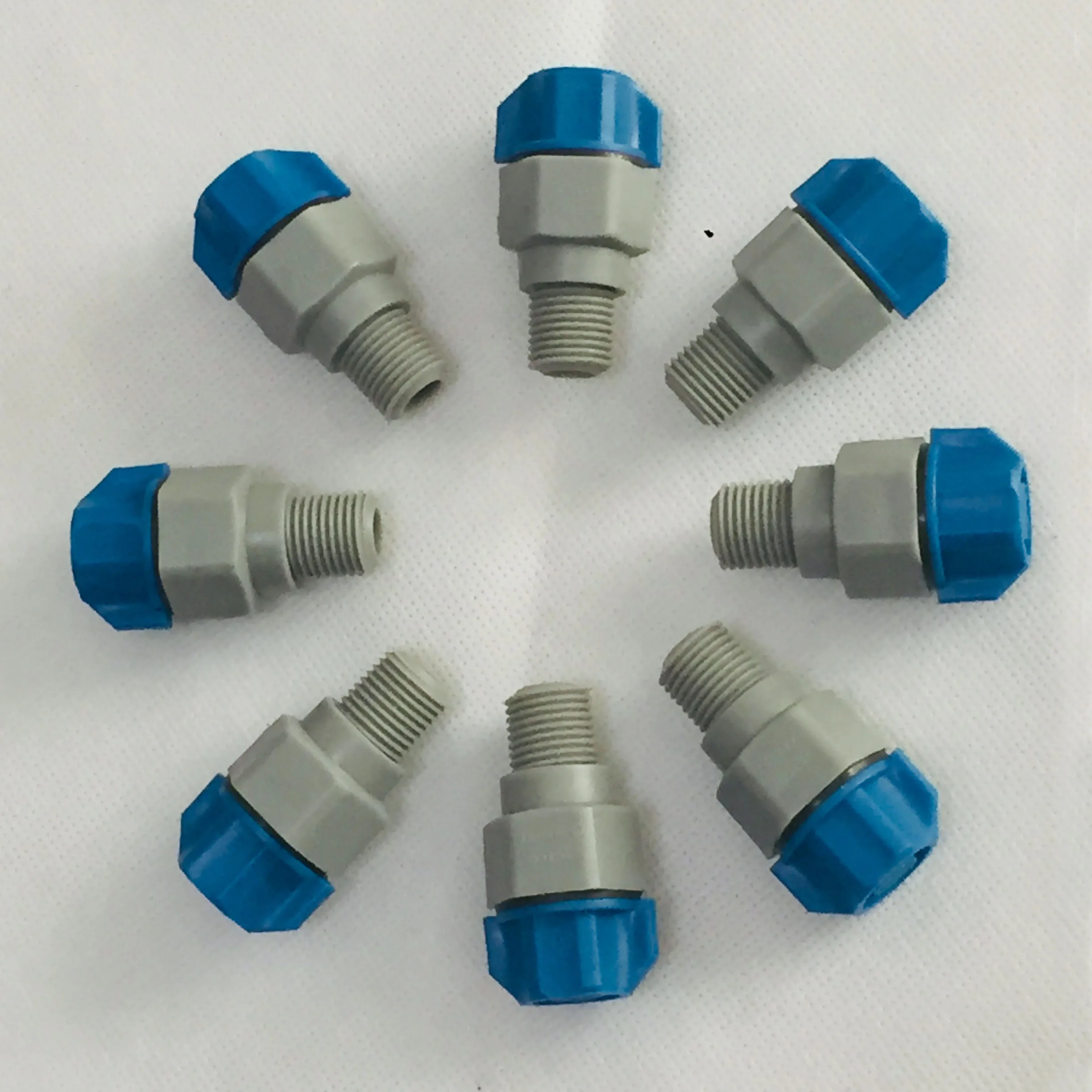 

40pcs 6510 1/4" flat fan nozzle Plastic quick release PCB etcher nozzle