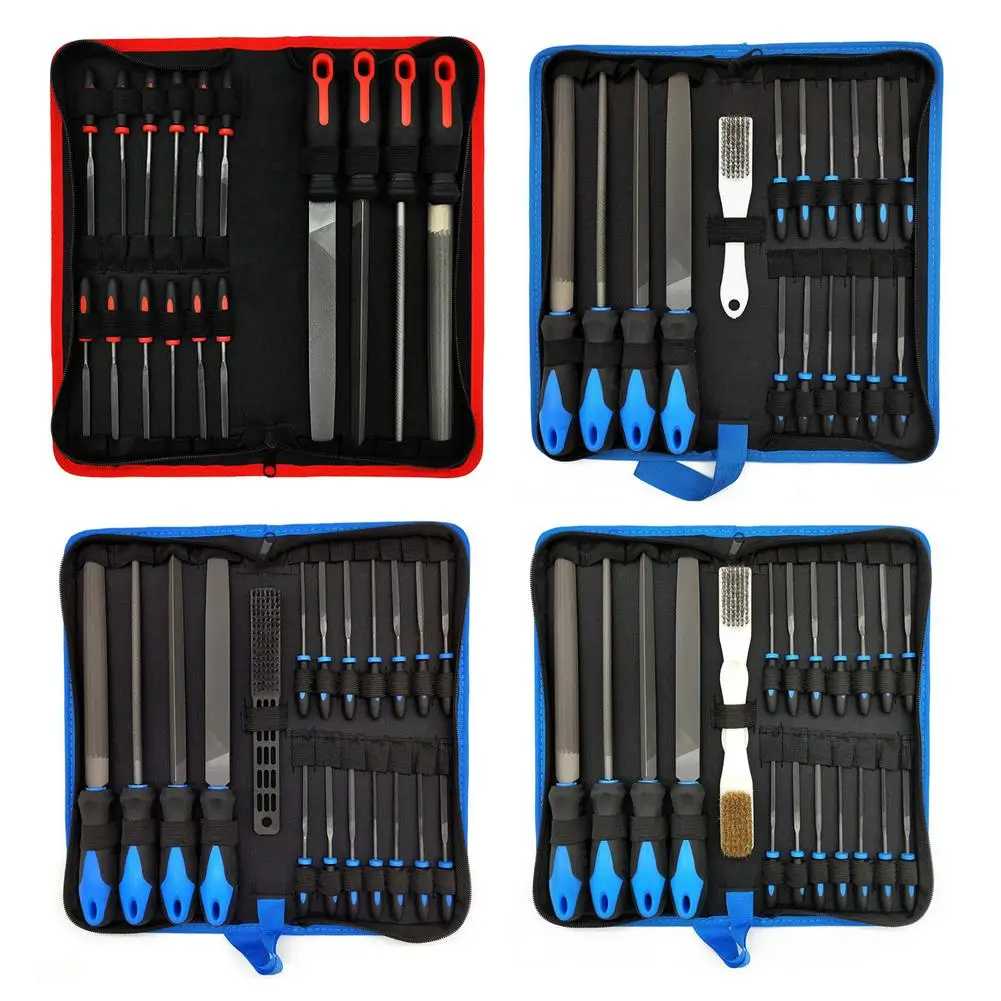 

Металлические напильники, прочный портативный шлифовальный инструмент, набор ручных напильников, включая плоские, Круглые, треугольные, по...