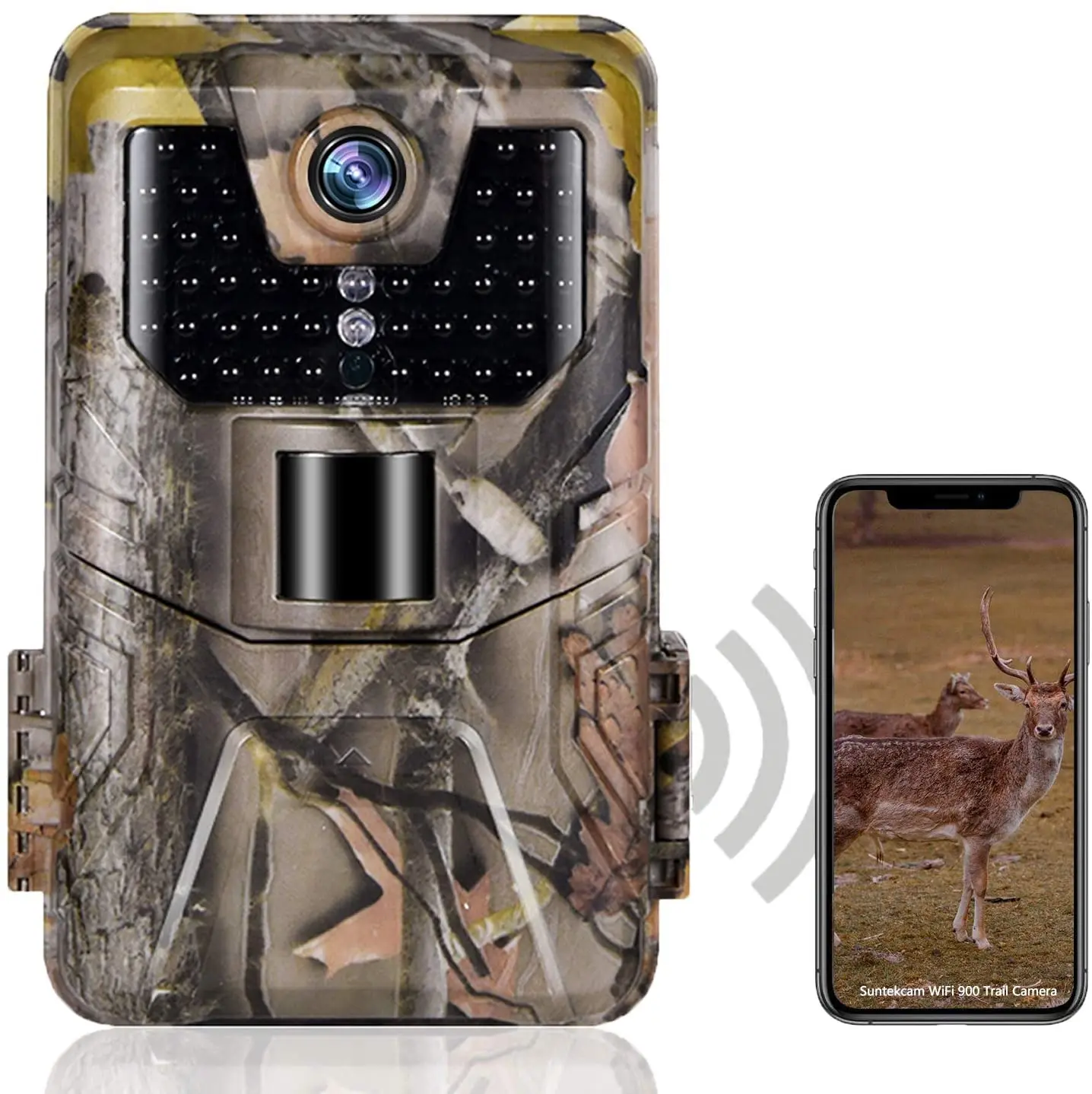 WIFI Trail Camera  Live Show Bluetooth APP Control Hunting Cameras 24MP 1296P Night Vision IP66 Outdoor Wildlife Surveillance