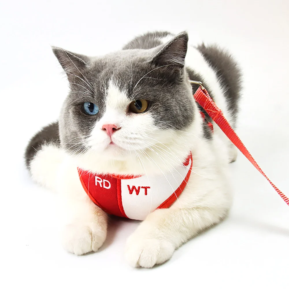 

2021 new pet leash, suede dog harness, color matching, breathable cat harness, reflective dog harness, comfortable and soft nice