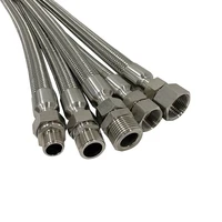 bng 304 stainless steel explosion proof flexible hose connecting pipe braided mesh threading metal hose dn15 20 25
