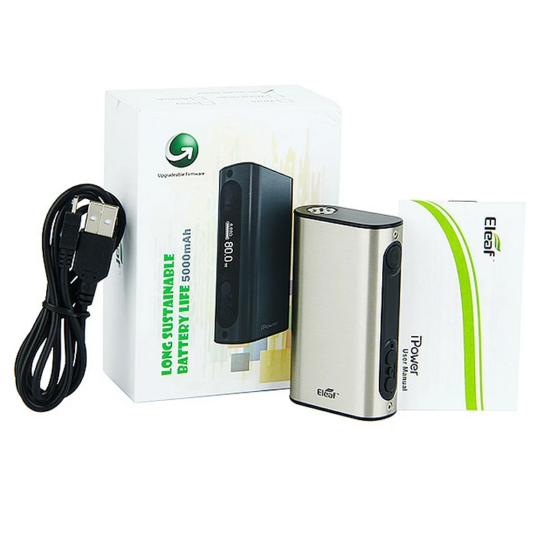 Оригинальный Eleaf iPower MOD 80 Вт 5000 мАч встроенный аккумулятор контроль температуры