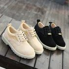 Женские туфли-оксфорды Tilocow, из коровьей замши, на толстой платформе, дышащие, со шнуровкой, для офиса и карьеры, сшитая обувь