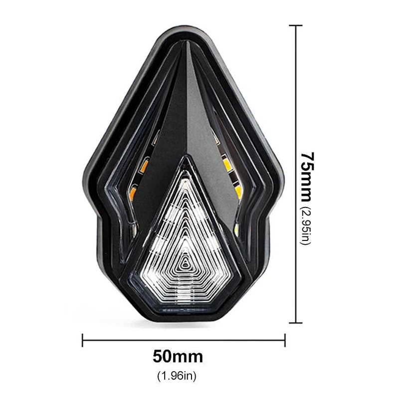 2 шт. мотоциклетный последовательный заподлицо сигнал поворота красный желтый