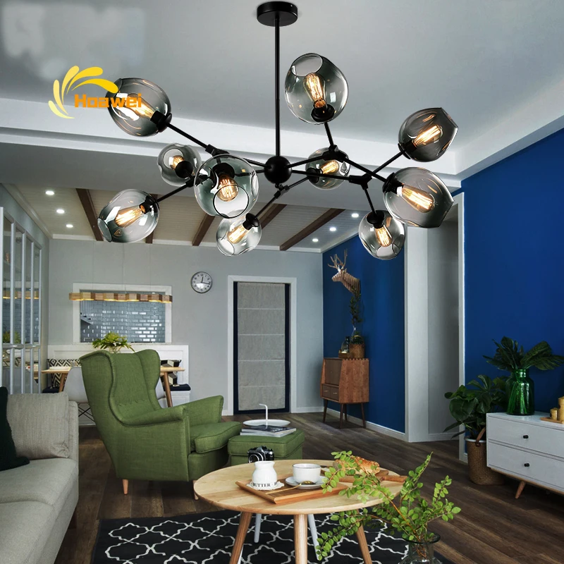 Nordic светодиодный люстры для Обеденная Гостиная украшения подвесной светильник