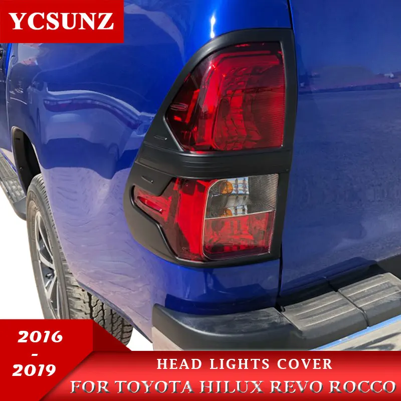 Задний светильник Накладка для Toyota Hilux Revo Rocco 2016 2017 2018 2019 ABS черный цвет|Абажуры| |