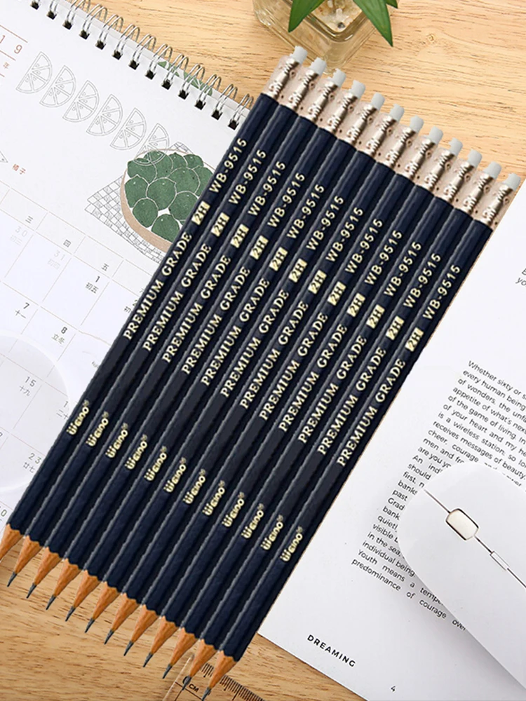 

Goma de borrar de madera con personalidad, proteccin ambiental de seguridad, lpiz HB para estudiantes, material escolar de ofi