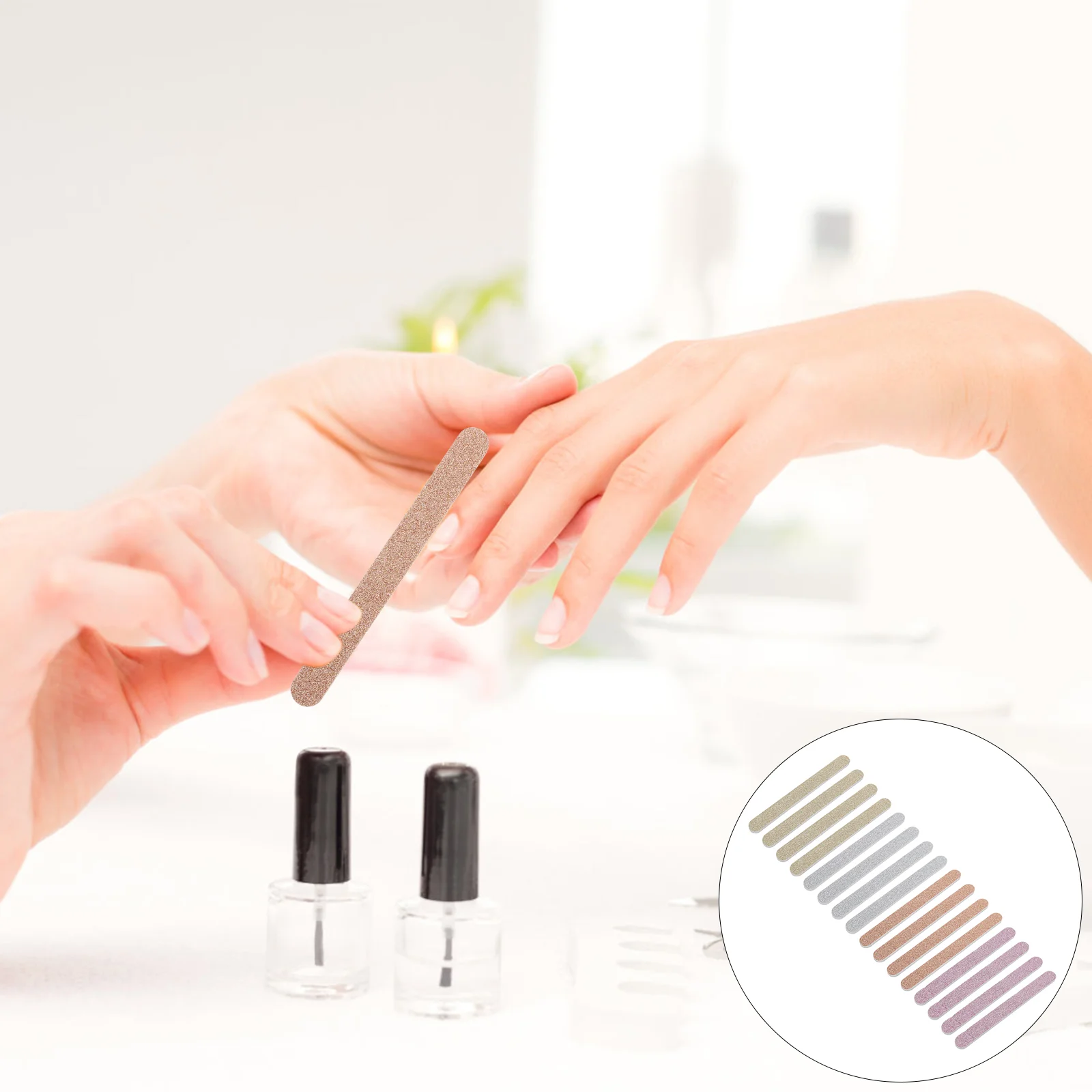 

Стильная лента для полировки ногтей 20 шт., двусторонняя матовая пилка для ногтей, инструмент для полировки ногтей