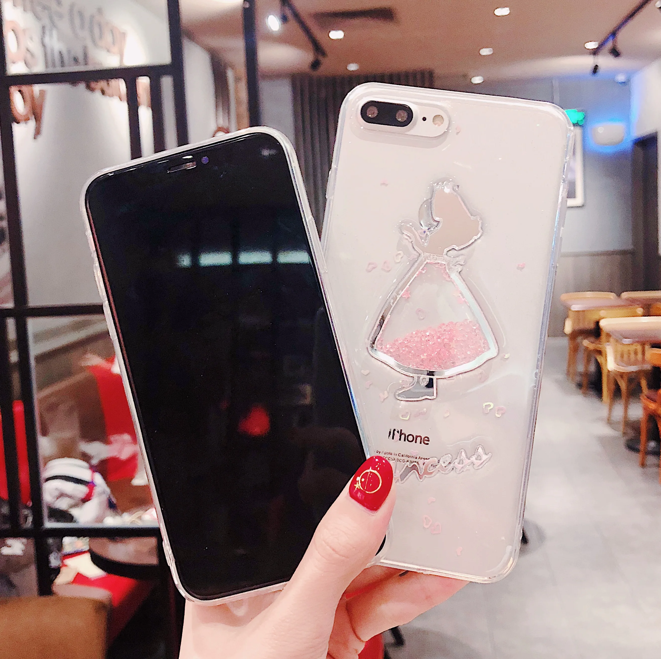 Cute 3D Cartoon Girl Phone Case for iPhone 11 Pro Max Drop-proof dust XR XS X 6 7 8 S Plus FUNDA |
