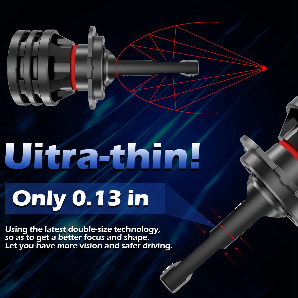 2 шт. H7 H4 светодиодный H11 9003 H8 9005 HB3 9006 HB4 9007 автомобиль лампа фары для Toyota Sienna T100 Yaris