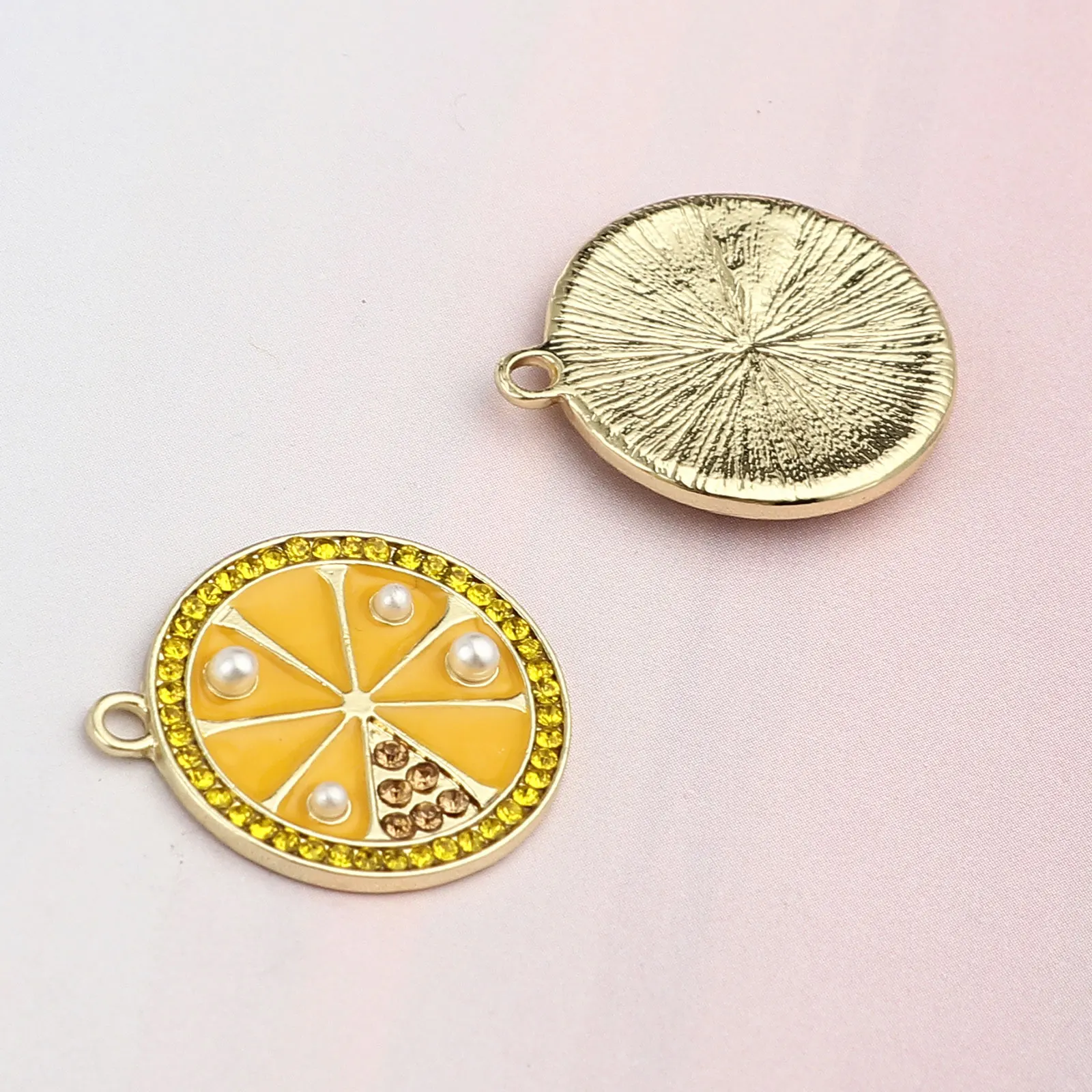 

Doreen Box Mixed Fruit Charms Cherry Watermelon Tomatoes Gold Color Metal Enamel Pendants DIY Making Earrings Jewelry Gifts,5PCs